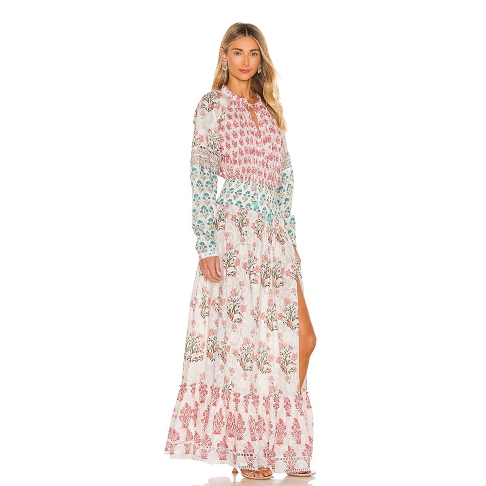 NWT Hemant & Nandita Brio Maxi Dress in White - Picture 3 of 9